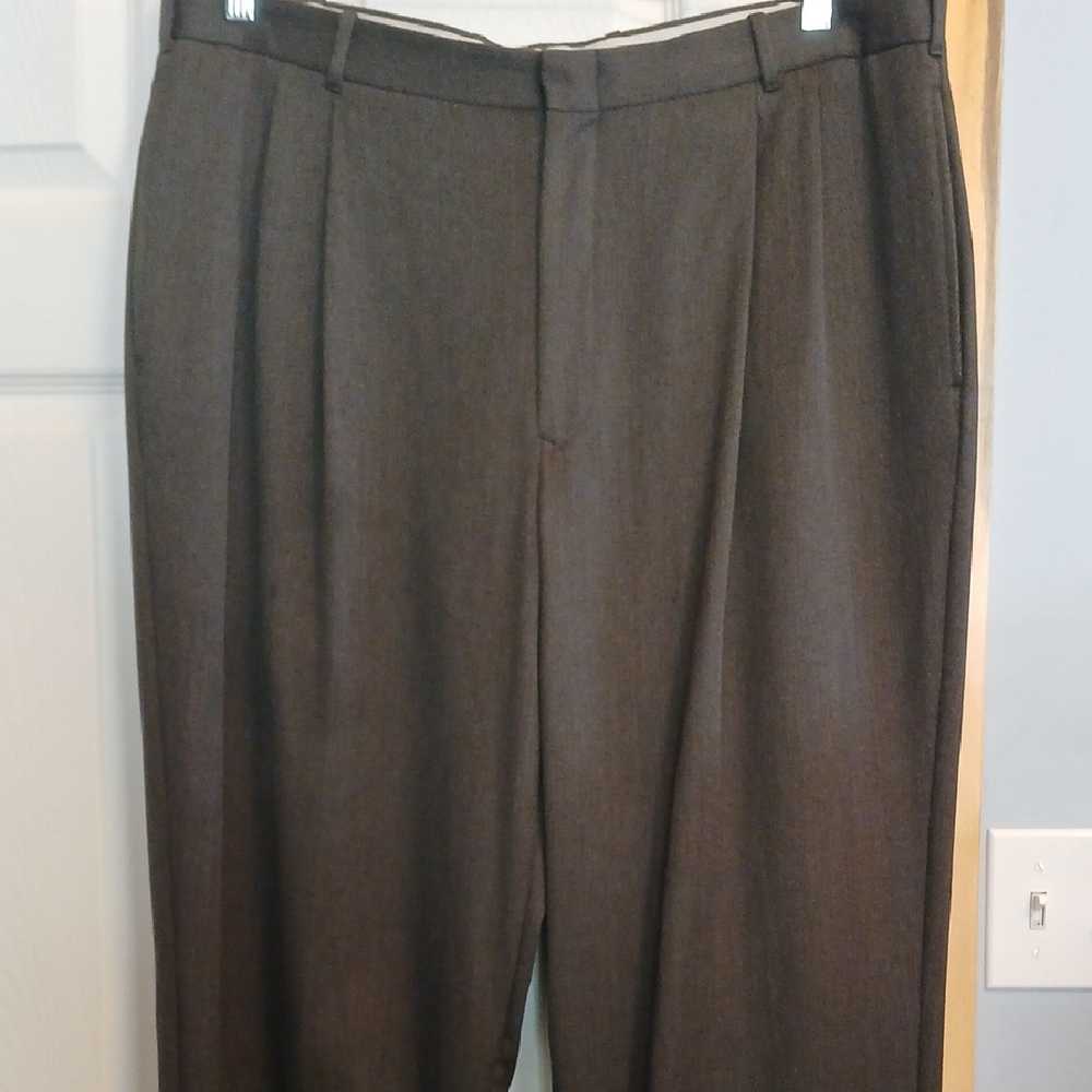 L.L. Bean Green Dress Pants 100% Wool